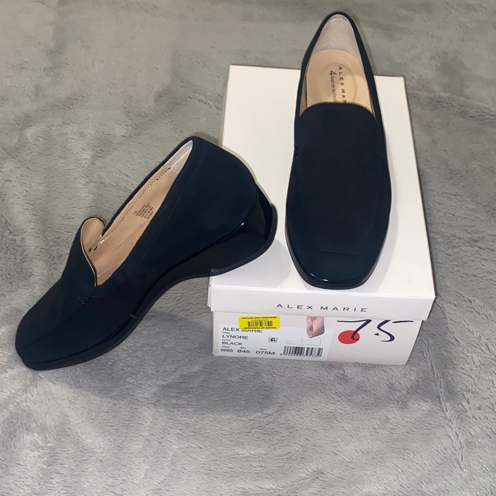 Alex Marie Women's Black Loafers